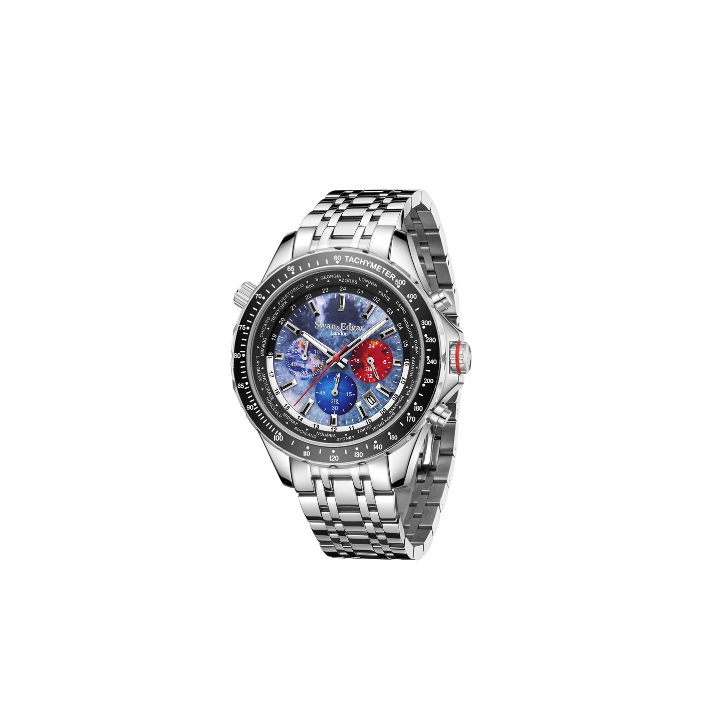 World Timer Mechanical Quartz Grey