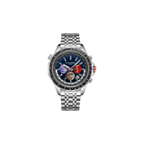 World Timer Mechanical Quartz Blue
