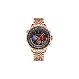 World Timer Mechanical Quartz Rose
