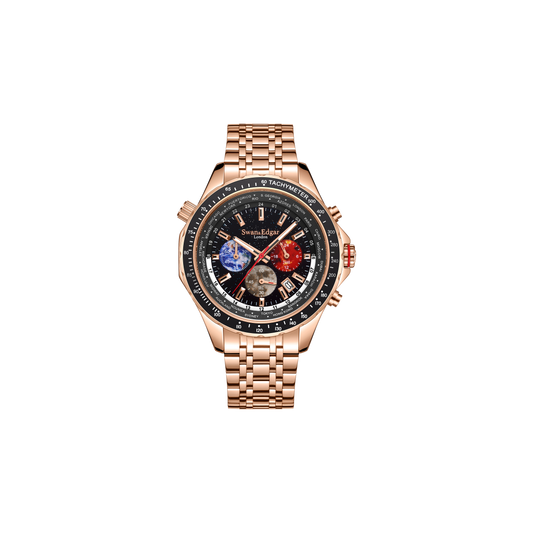 World Timer Mechanical Quartz Rose