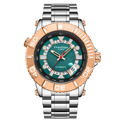 Geometric Racer Automatic - Two Tone Steel