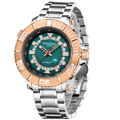 Geometric Racer Automatic - Two Tone Steel
