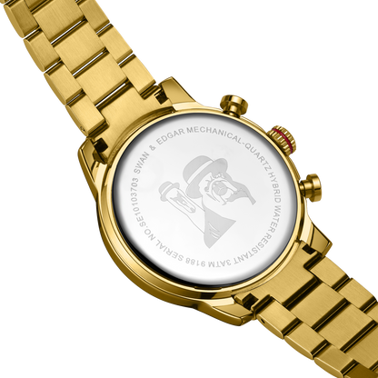 Hand Assembled Mechanical-Quartz Hybrid Automatic - Gold