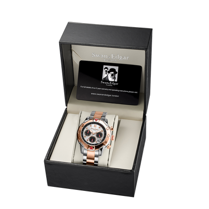 Hand Assembled Mechanical-Quartz Hybrid Automatic - Two Tone