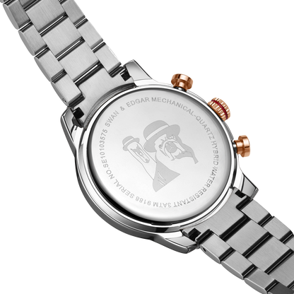 Hand Assembled Mechanical-Quartz Hybrid Automatic - Two Tone