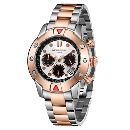 Hand Assembled Mechanical-Quartz Hybrid Automatic - Two Tone